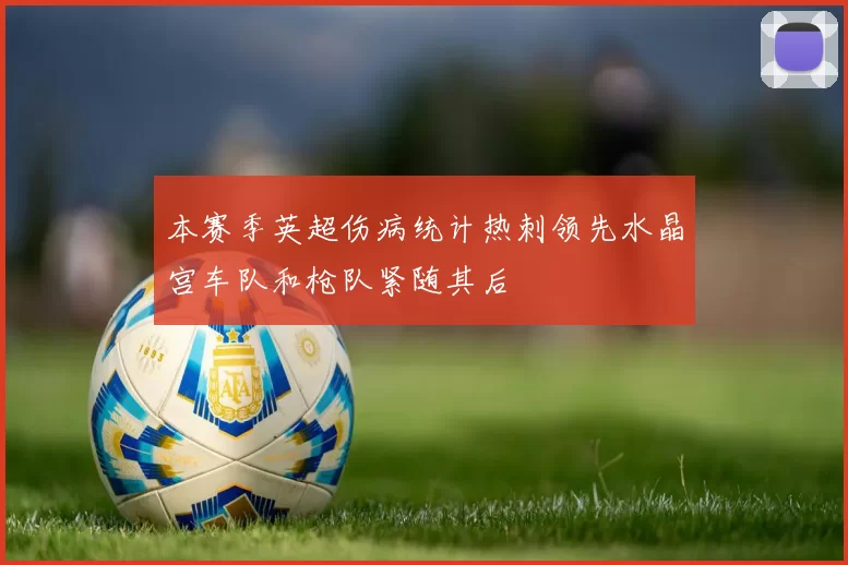 本赛季英超伤病统计热刺领先水晶宫车队和枪队紧随其后