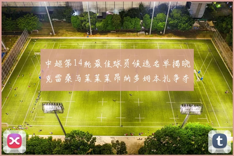 中超第14轮最佳球员候选名单揭晓克雷桑马莱莱莱昂纳多姆本扎争夺荣誉